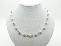 CHi-Ki Glass Faux Pearl Bead Magnetic Therapy Necklace New with Tag!