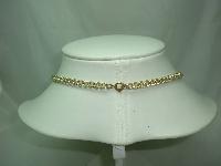 Fabulous Wide Multicoloured Diamante Eastern Choker Gold Necklace Wow!
