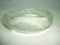 Vintage 70s Quirky and Fun Clear Lucite Sparkle Glitter Chunky Bangle