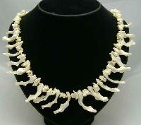 Vintage 50s Stunning Mother of Pearl Necklace QUALITY!