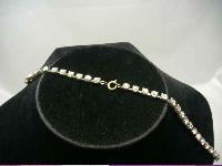 Vintage 50s Pretty Carnival AB Diamante Drop Necklace