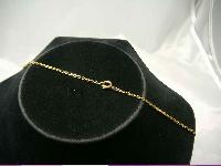 Vintage 50s Fab AB Diamante Drop Necklace on Gold Chain