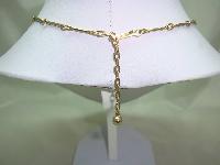 Vintage 50s Cream Enamel Floral Link Multicoloured Diamante Necklace