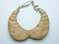 Yellow and Green Flower Sequin Embellished Peter Pan Collar Necklace 