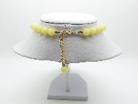 Vintage 60s Juicy Orange and Lemon Lucite Disc Bead Necklace Unique