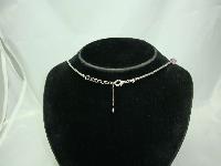 Stunning Contemporary Modernist Silver & Rose Quartz Necklace