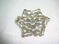 Vintage 50s Sparkling AB Diamante Starburst Brooch