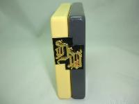 Double Lemon & Grey Square Bangle with Versace Hardware