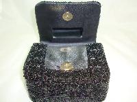 1950s Style Pretty Black Evening Box Style Handbag WOW!