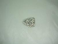 Vintage 20s Art Deco Sparkling Large Paste Diamante Dress Clip Fab!