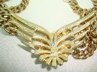 80s Butler & Wilson Liberty Eagle Diamante Chunky Chain Necklace RARE