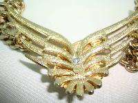 80s Butler & Wilson Liberty Eagle Diamante Chunky Chain Necklace RARE
