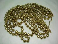 Vintage 50s Style Amazing Show Stopping 7 Row Gold Bead Necklace