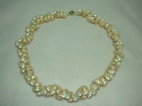 Vintage 50s Beautiful Tiny Real Shell Cluster Bead Necklace 