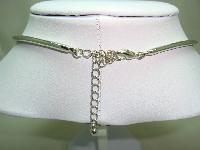 Stunning Contemporary Red Enamel Silver Statement Collar Necklace Wow!