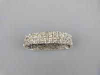 Glamorous Vintage 50s Style Wide Sparkling Diamante Stretch Bracelet