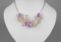 Vintage 70s Fabulous Colourful Fruits Lucite Cluster Bead Necklace WOW