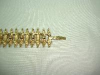 Vintage 60s Signed Avon Attractive Textured Link Goldtone Bracelet
