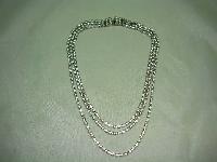 Vintage 50s Amazing 3 Row Graduating Sparkling Diamante Necklace