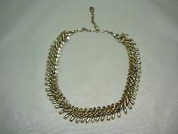Vintage 50s Quality Fancy Link Heavy Goldtone Necklace Designer