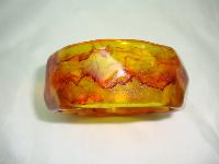 Vintage 70s Chunky Vintage Amber Apple Juice Thermoset Lucite Bangle 