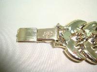 Vintage 50s Signed Coro Pegasus Wide Grey Thermoset Lucite Bracelet