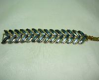 Vintage 50s Signed Coro Pegasus Wide Grey Thermoset Lucite Bracelet