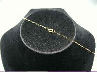 Vintage 30s Paste Diamante Drop Necklace on Gold Chain