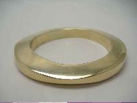 Vintage 80s Stunning Monet Heavy Gold Bangle Bracelet