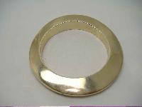 Vintage 80s Stunning Monet Heavy Gold Bangle Bracelet