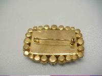 1950s BIG AB Diamante & Blue Gold Flecked Glass Brooch