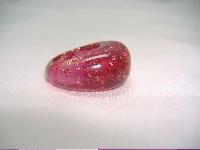 Vintage 50s Sparkling Pink Lucite Confetti Domed Ring