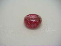 Vintage 50s Sparkling Pink Lucite Confetti Domed Ring