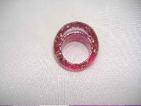 Vintage 50s Sparkling Pink Lucite Confetti Domed Ring