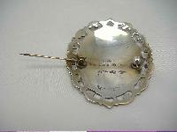 Vintage 50s Sterling Silver Siam Niello Dancing Girls Enamel Brooch