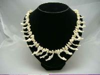 Vintage 50s Stunning Mother of Pearl Necklace QUALITY!
